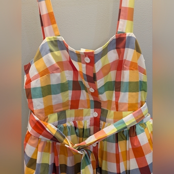 Christopher John Rogers Multicolor Plaid Dress - Picture 6 of 15